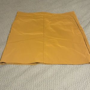 Pleather mini skirt